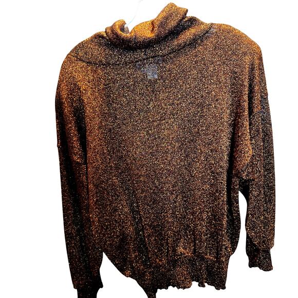 Regency Collection Copper Sparkle Large Women's Top Shirt Misses Size 12 14 - Picture 4 of 5